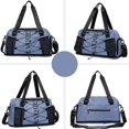 thumbnail image 6 of Letter Print Fitness Bag Large Capacity Gym Bag Travel Bag Weekender Bag, 6 of 20