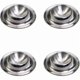 thumbnail image 1 of 4-pack Stainless Steel Egg Cups, Polished Stackable Egg Cups, Round, Stackable (silver), 1 of 5