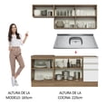 thumbnail image 5 of Cocina Integral Completa Madesa Glamy 180cm Con Tarja MB 13, 5 of 5