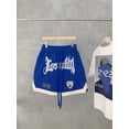 thumbnail image 4 of Pantalones cortos de baloncesto americanos, pantalones deportivos de entrenamiento finos de verano para hombre, pantalones holgados bordados de hip-hop callejero, 4 of 5