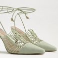thumbnail image 2 of Sam Edelman Trinity Pistachio Tie Up Womens Pumps Ankle Strap High Heel Sandals (PISTACHIO, 10.5), 2 of 7