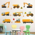 thumbnail image 4 of Neasyth Construction Vehicles Wall Decals Glow in The Dark Truck Car Decals Bulldozer Digger Stickers for Bedroom, 4 of 8