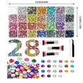 thumbnail image 2 of Bedazzling Kit Diamond Art 30000Pcs 3mm Multicolor Resin Rhinestones with Tweezers B7000 Glue for DIY Crafts Nail Art Clothing Shoes Tumblers, 2 of 5