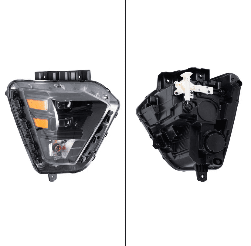 2024-2025 Hyundai Kona Right Passenger Headlight Assembly - LED w/Halogen Signal - OEM #92102-BE020