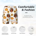 thumbnail image 4 of Kdxio Happy Thanksgiving Day Print Men'S Swim Trunks With Compression Liner 7 Inch Inseam Quick Dry Swim Shorts, 4 of 7