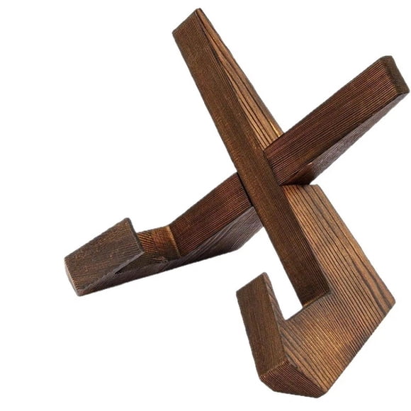 Plate stand for display - 6.5-inch plate stand, wooden frame holder, decorative table easels