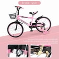 thumbnail image 4 of Kids Bike for Ages 3-10 Years Old Boys Girls, 14/16/18 Inch Kid's Bikes with Training Wheels, Basket, Dual Brake, Children Bicycle for Kids and Toddler Beginners, Pink/Red, 4 of 9