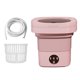 thumbnail image 3 of Lavadora de viaje pequeña lavadora automática 6.5L eléctrica de bajo consumo lavadora de ropa Mini lavadora plegable para viajes apartamentos calcetin rosa Soledad mini lavadora, 3 of 10