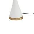 thumbnail image 6 of CosmoLiving by Cosmopolitan White Ceramic Room Table Lamp, 14" x 13" x 25", 6 of 8