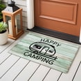 thumbnail image 4 of Happy Camping Car Front Door Rugs 2x3 ft Vintage Camp Car Happy Camping Green Wood Grain Small Rug for Entryway Non Slip Washable Bathroom Door Mat Absorbent Floor Mat for Indoor Entrance, 4 of 9