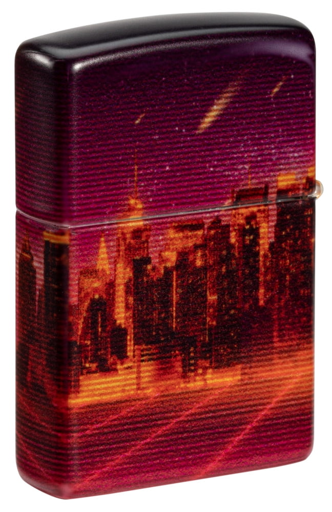 Zippo Cyber City Design 540 Color Matte Pocket Lighter