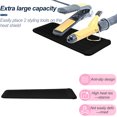 thumbnail image 3 of RUseeN 1 Pack Heat Resistant Travel Mat Pouch for Hair Straighteners, Crimping Irons, Curling Wands, Flat Irons and Styling Tools, Black, 3 of 7