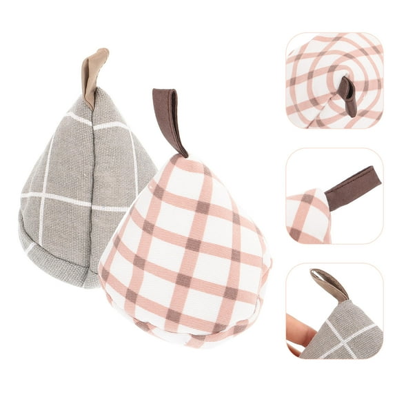 Raindrops 2-Pack Heat Resistant Cotton Pot Handle Covers and Lid Knob Sleeves for Safe Cooking in Assorted Colors
