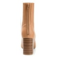 thumbnail image 3 of Journee Womens Maize Back Heel Zip Stacked Heel Booties, 3 of 8