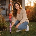 thumbnail image 7 of 6 Styles Halloween Solar Ground Stake Lights Pumpkin Ghost Mummy Maple Leaf Waterproof LED Outdoor Garden Lamps Auto On/Off 2 Lighting Modes On/Flashing for Yard Party Decor, 7 of 7