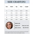 thumbnail image 6 of INSPIRE CHIC Women's Denim Maxi Skirts High Waisted Western Outfits Flared Long Jean Skirt M Blue, 6 of 6