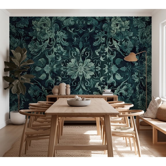 Surface Background Wallpaper Wall Mural - Oriental Emerald Carpet