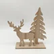 thumbnail image 3 of Adornos de madera hechos a mano con rodajas de madera perforadas previamente para colgar en el árbol de Navidad, decoración artesanal, regalo de recuerdo para niños, 3 of 5