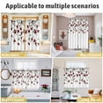 thumbnail image 6 of Red Roses Kitchen Curtains 84 Inch Length, Spring Floral Summer Botanical Weeping Grommet Top Bedroom Living Room Curtains, Light Filtering Cafe Curtain Drapes 2 Panels Set 84''x84'', 6 of 9