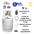 thumbnail image 2 of Tanque De Gas 10kg Lp Vacío Cilindro+regulador Gas+manguera, 2 of 4