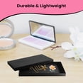 thumbnail image 3 of Novel Box Black Paperboard Hlaf Size Jewelry Display Tray 14.75x8.25x1 Inches with Fitted Lid, 3 of 7