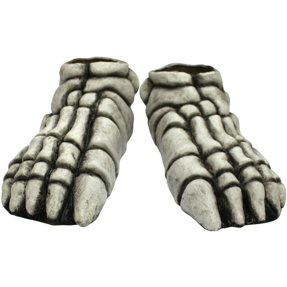 Ghoulish Skeleton Adult Feet White