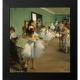 thumbnail image 2 of Degas, Edgar 12x13 Black Modern Framed Museum Art Print Titled - The Dance Class, 2 of 5