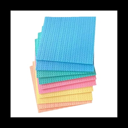 Reusable Dish Cloths, Cellulose for Kitchen, 10 Pack, Multi Colors