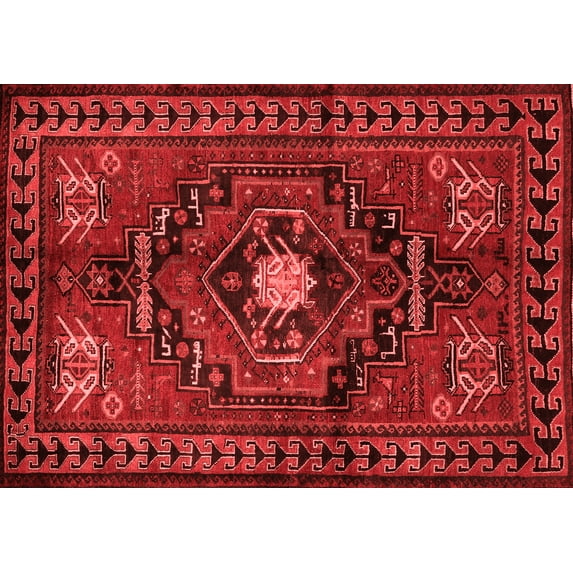 Ahgly Company Indoor Rectangle Persian Red Traditional Area Rugs, 3' x 5'