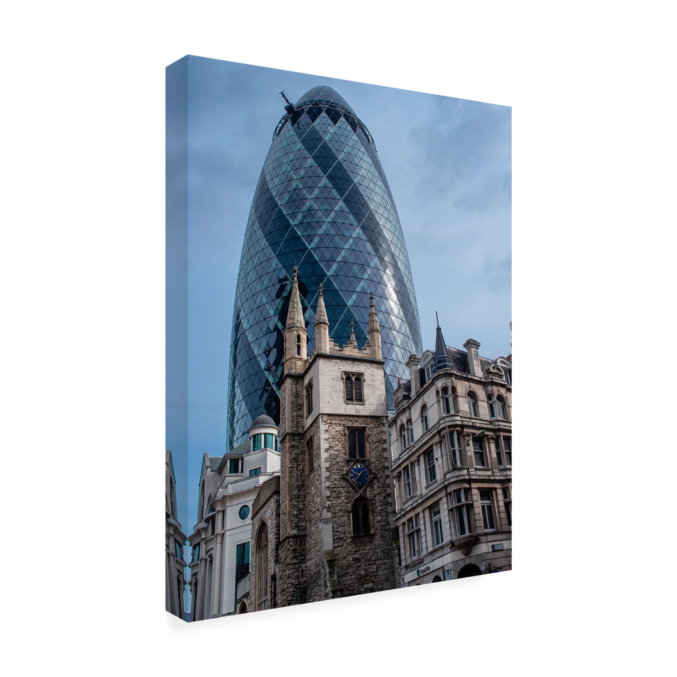 Canvas Wall Art - Rodrigo Marin 'Then And Now' Wall Art for Living Room, Bedroom, or Office Décor by Trademark Fine Art - 14 x 19 Inches