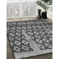 thumbnail image 3 of Ahgly Company Machine Washable Indoor Round Transitional Dark Gray Area Rugs, 4' Round, 3 of 7