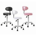 thumbnail image 2 of CRXX Hydraulic Esthetician Chair Rolling Salon Stool Facial Spa Chair Adjustable-Pink, 2 of 14