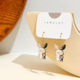 thumbnail image 2 of RV 4 pares de pendientes de animales geniales de Halloween, ganchos para las orejas versátiles a la moda con personalidad peculiar, 2 of 5