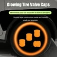 thumbnail image 3 of 20 Pcs Glow-in-The-Dark Car Tire Valve Cap Set, 5 Colors Light Up Valve Stem Caps Universal for Cars Trucks SUVs Motorcycles and Bikes, 3 of 10