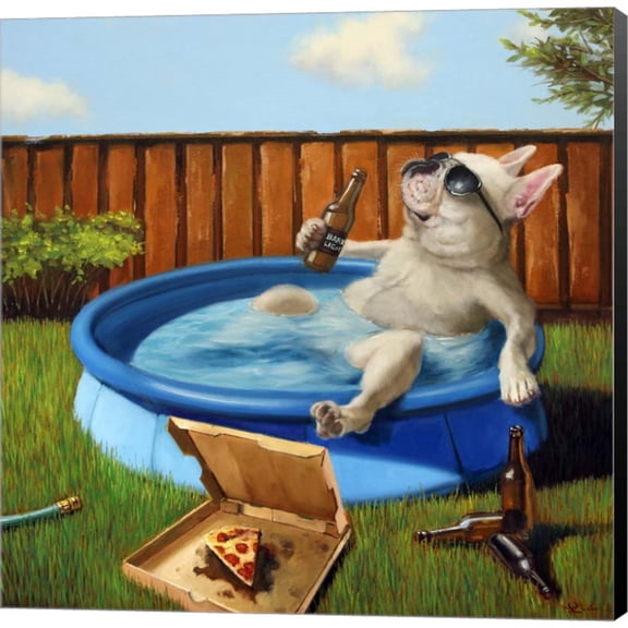 Great Art Now When Human Is Away by Lucia Heffernan, Canvas Wall Art, 12W x 12H