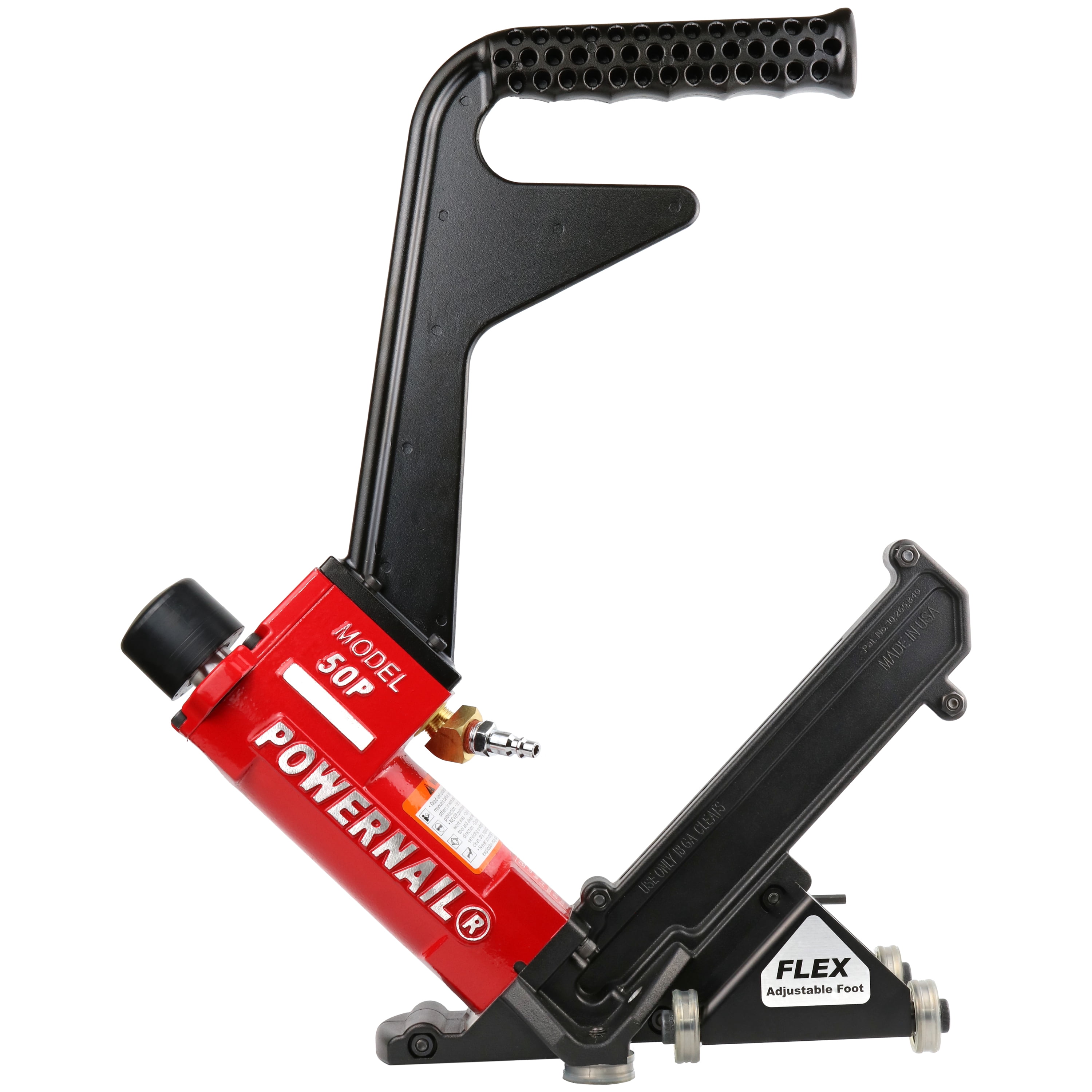 Powernail 50P2FLEXPRXLW Pneumatic 18 Gauge L-Cleat Flooring Nailer with Flex Power Roller Adjustable Base