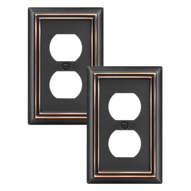 Pack de 2 fundas Outlet Dewenwils, metal, bronce envejecido, 12,5 x 8 cm