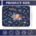 thumbnail image 5 of Dish Drying Mat Drainer Pads - Extra Large Microfiber Drying Mats for Dishes Kitchen Counter Super Absorbent Pads for Draining Racks (Black,16"x18" ), 5 of 6