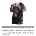 thumbnail image 5 of LAOLIUSN Men's 3D Graphic Tees, Dark Fantasy Wolf Red Eyes T-Shirt, Gothic Streetwear Short Sleeve Animal Print Shirt,,L, 5 of 6