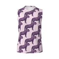 thumbnail image 6 of Lsque Leopard Print Print Men's Cotton Blend Sleeveless Muscle Shirts (S-3XL)- Moisture Wicking, Odor Protection, UPF 30+,XX-Large, 6 of 8