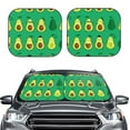 thumbnail image 2 of Naloa Cartoon Fruit 1 2 Piece Foldable Car Sun Shades, Car Windshield Sunshade, Front Window Sunshade for Car, Truck, SUV - Small, 2 of 7