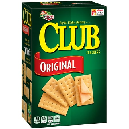 Keebler Club Snack Crackers Light Flaky Butter Original, 13.7 Oz