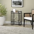 thumbnail image 2 of Henn&Hart 22"W Metal/Glass Console Table in Blackened Bronze, 2 of 8