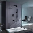 thumbnail image 3 of Three Functions Complete Shower System, Shower Faucet Set with Bathroom Bathtub Faucet with Rough-in Valve, 3 of 5