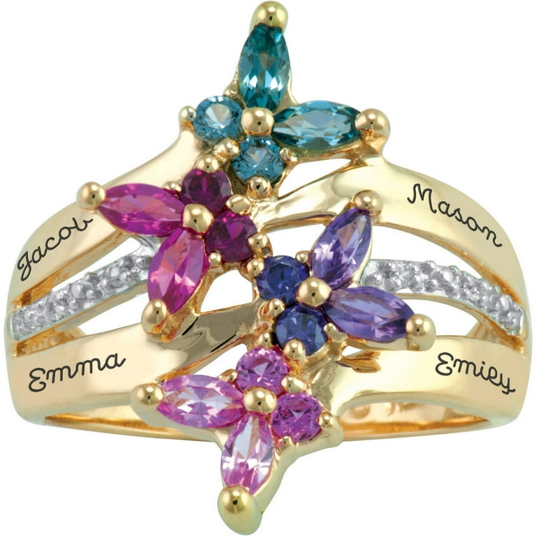 Family Jewelry Grandmother Rings Walmart Keepsake Personalized