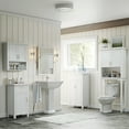 thumbnail image 4 of RiverRidge Somerset 2-Door Bathroom Laundry Storage Cabinet with Adjustable Shelf - White, 4 of 13