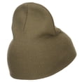 thumbnail image 4 of Captain Embroidered Short Beanie - Olive OSFM, 4 of 5