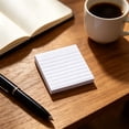 thumbnail image 6 of Hyknon Sticky Notes 3x3 Inch, 100 Sheets Lined Self-Stick Pads Bright Colors Sticky Note, Recyclable Stickers Note Tabs, Easy to Post Removable Reminder Labels for Home Office Notebook Daily, White, 6 of 6