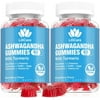 2 Pack Ashwagandha Gummies 2000mg Organic Ashwa Root Extract Supplement for Women & Men - 120 Count