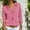 Hot Pink, variant on Babysbule Womens Ladies Clearance Chiffon Tops Long Sleeve V-Neck Lapel Solid Color Blouses Summer Casual Shirts Deals